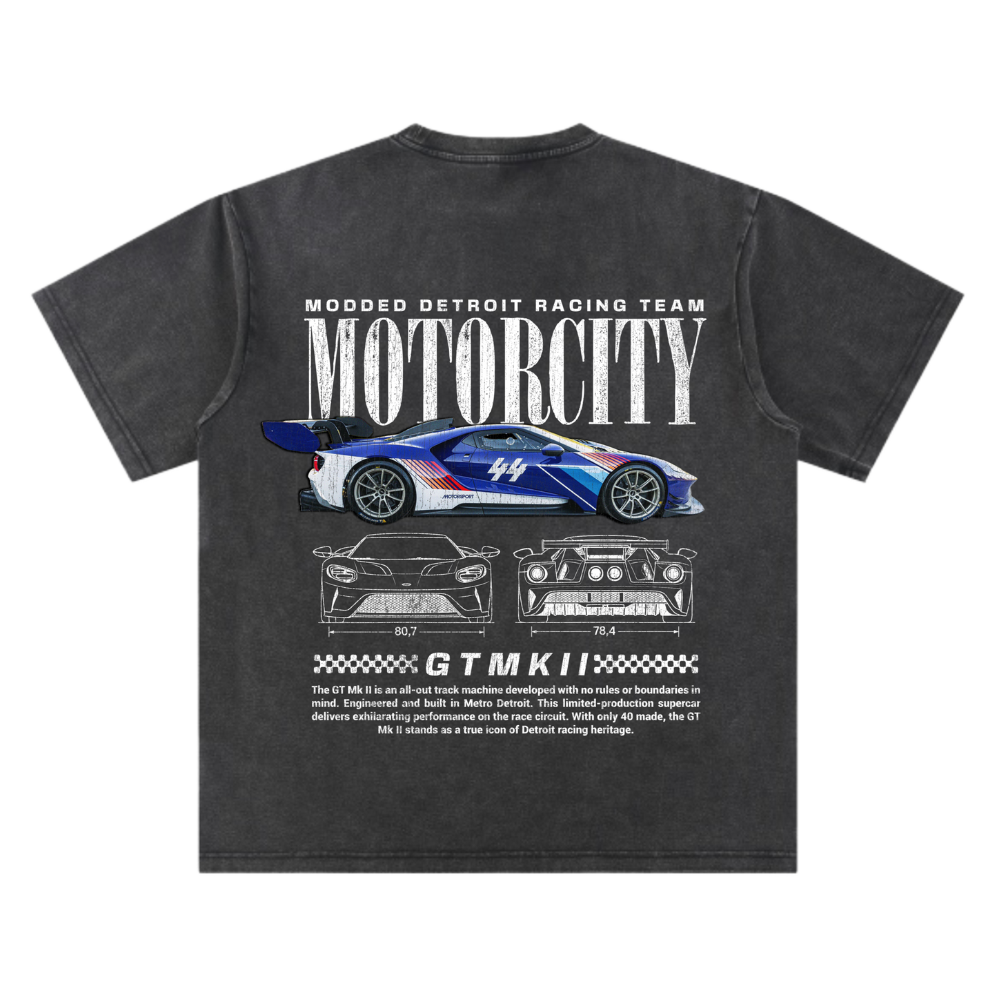 Modded Detroit Racing Team - Exclusive Oversized Tee