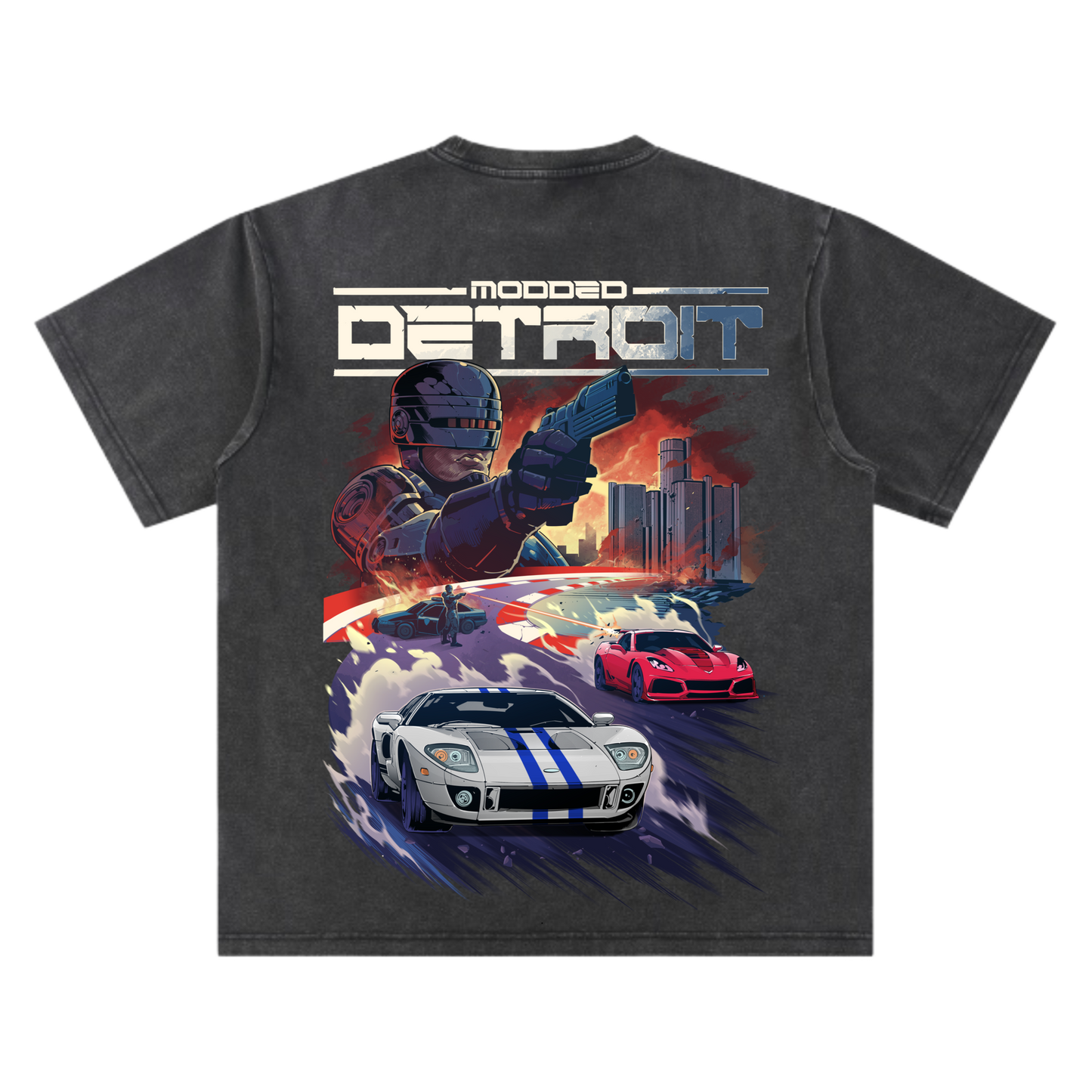 Modded Detroit RoboCop - Exclusive Oversized Tee