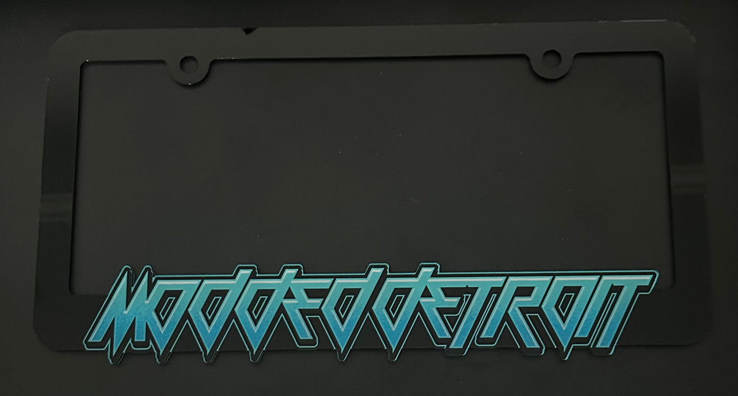 Modded Detroit License Plate Frame ( Electric Blue )