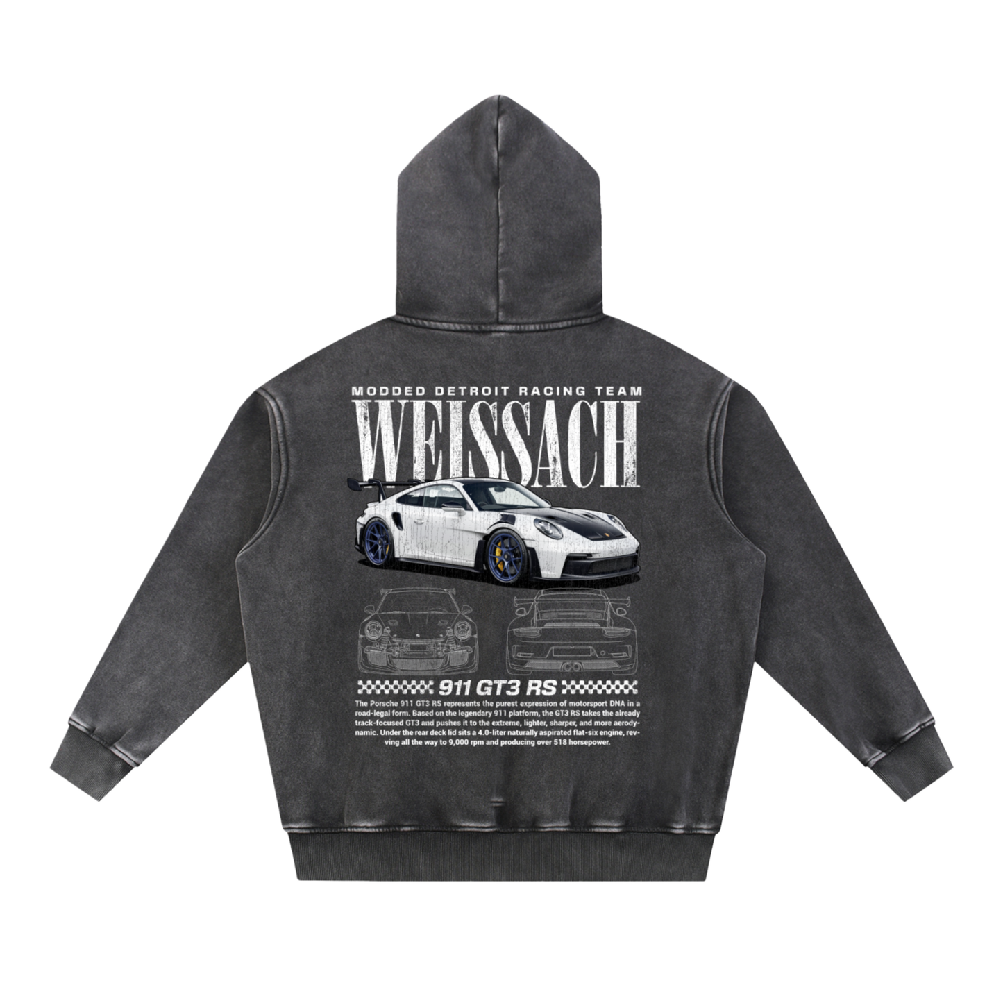 911 GT3RS Vintage Hoodie