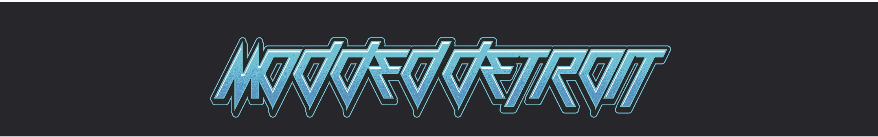 Windshield Banner: Modded Detroit  ( Electric Blue )