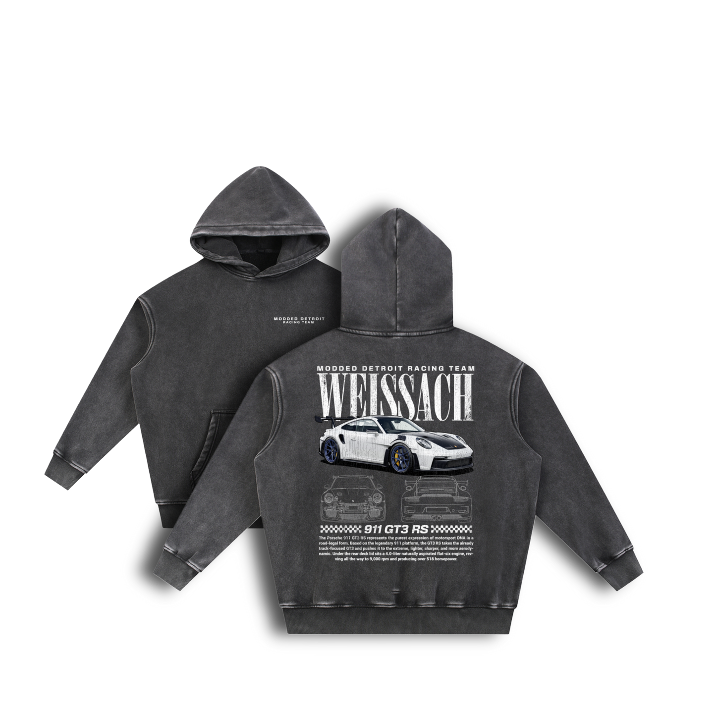 911 GT3RS Vintage Hoodie