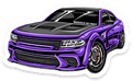 Sticker: Dodge Charger Hellcat