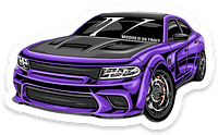 Sticker: Dodge Charger Hellcat
