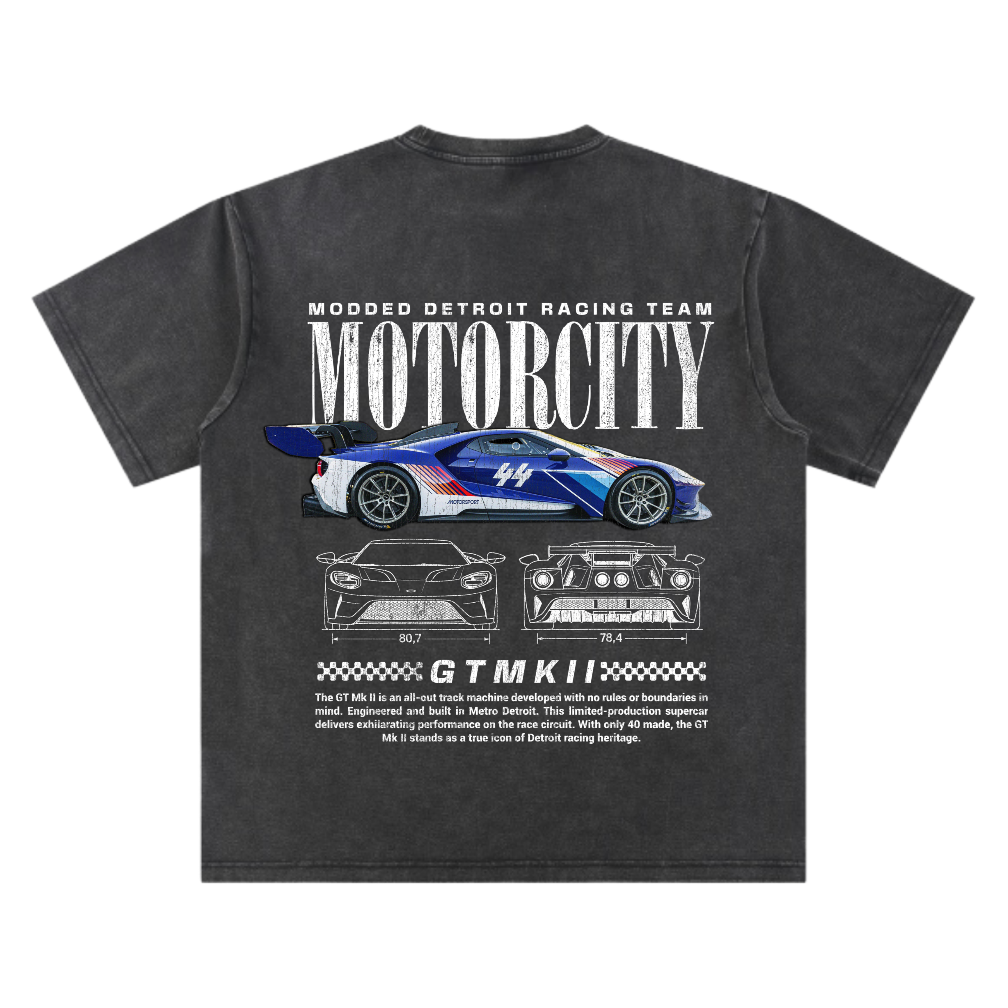 Modded Detroit Racing Team - Exclusive Oversized Tee