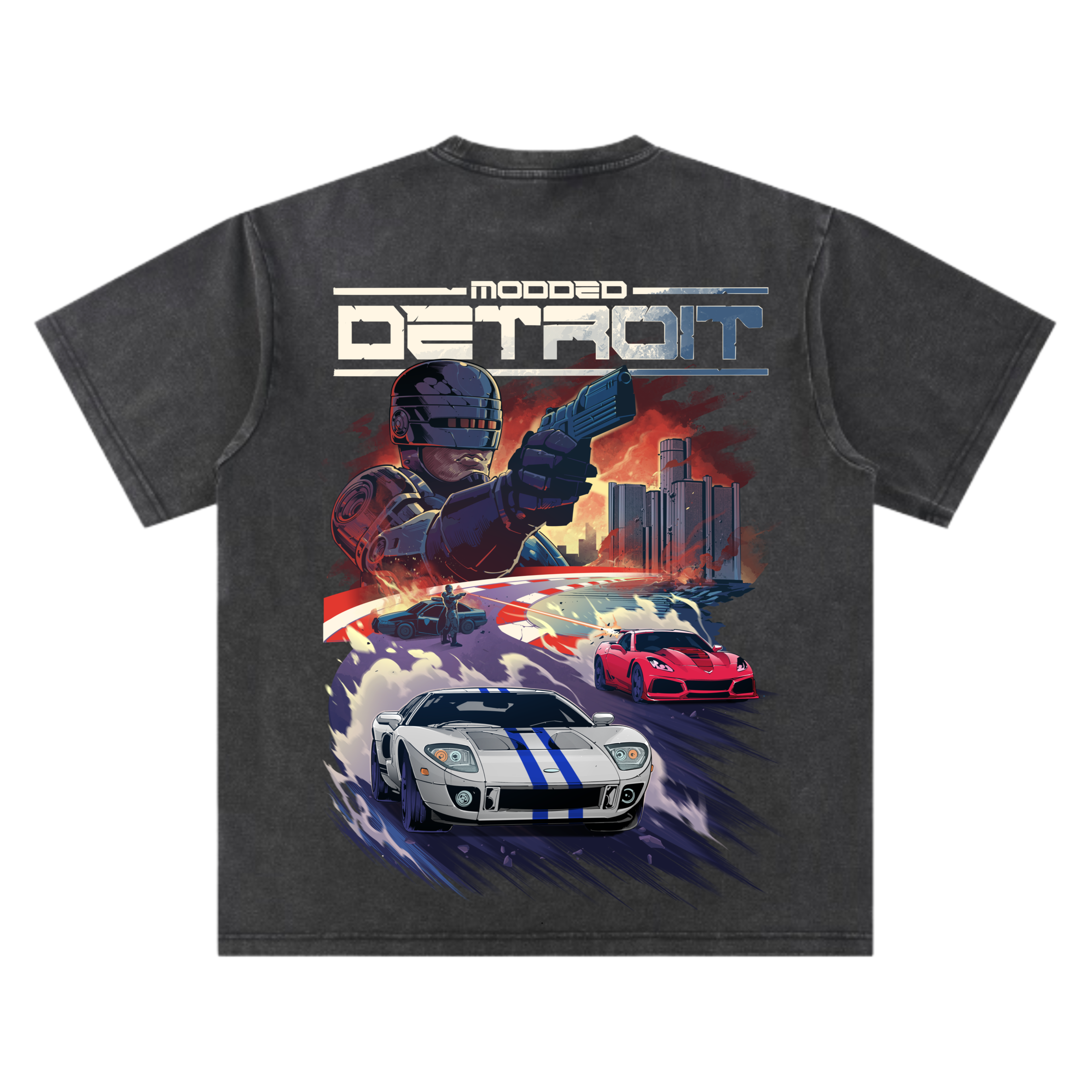 Modded Detroit RoboCop - Exclusive Oversized Tee