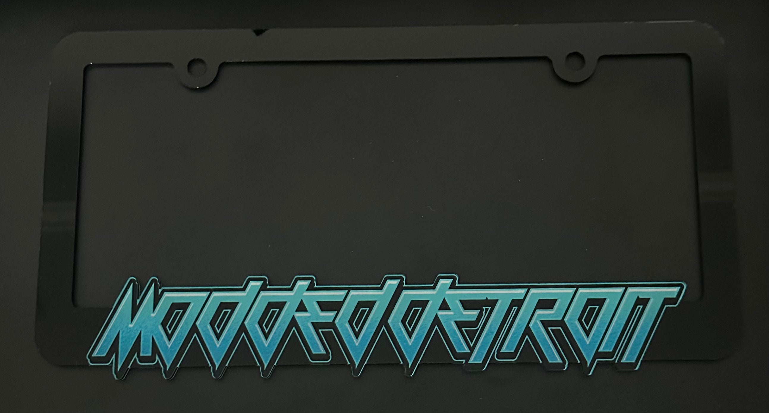 Modded Detroit License Plate Frame ( Electric Blue )