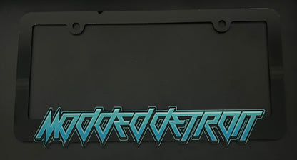 Modded Detroit License Plate Frame ( Electric Blue )