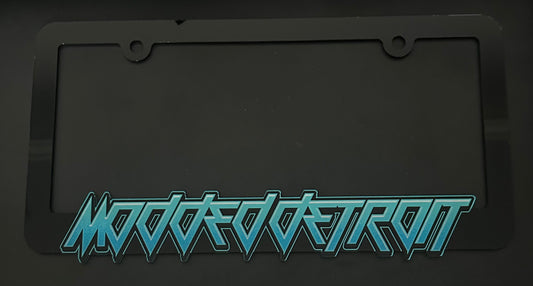 Modded Detroit License Plate Frame ( Electric Blue )