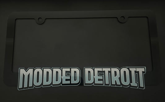 Modded Detroit License Plate Frame ( Simple White )