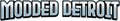 Windshield Banner: Modded Detroit  ( Simple White )