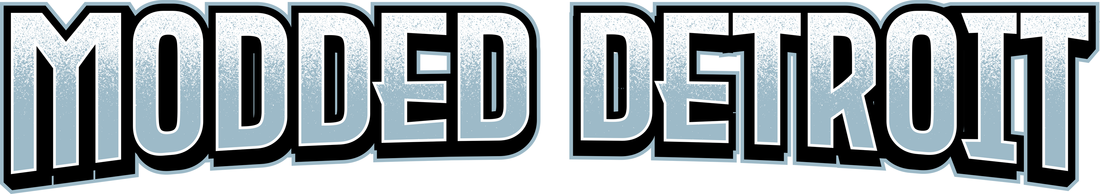 Windshield Banner: Modded Detroit  ( Simple White )