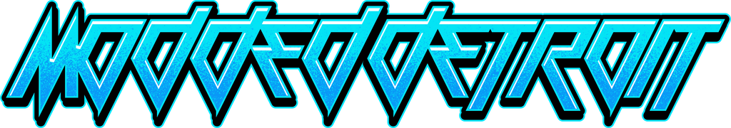 Windshield Banner: Modded Detroit  ( Electric Blue )