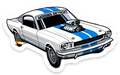 Sticker: Classic Ford Mustang