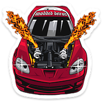 Twin Turbo Corvette Sticker